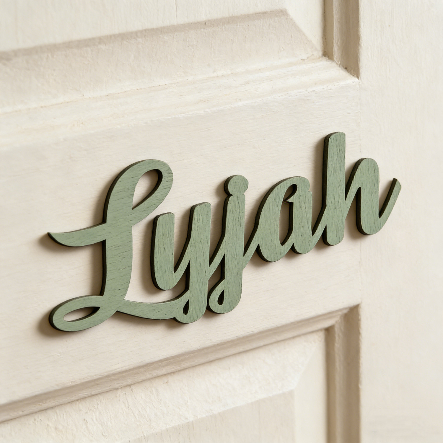 Baby Name Wall Art - 1 szt. Personalizowana drewniana tabliczka z