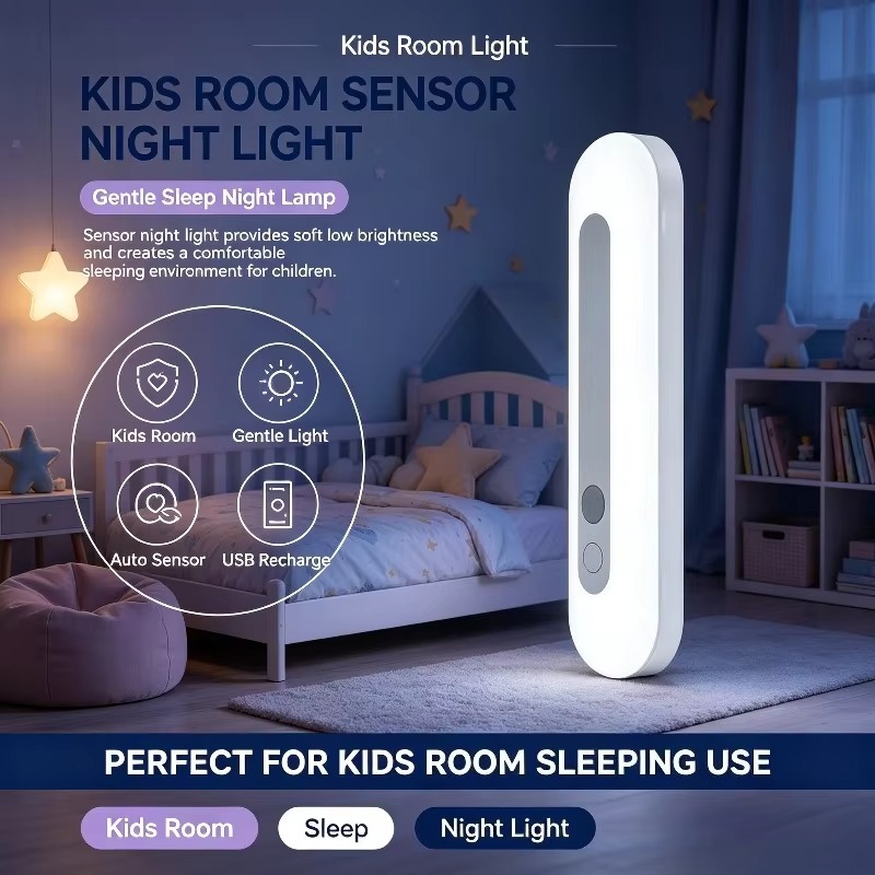 Baby Nursery Table Lamp - Inteligentna lampka nocna z czujnikiem, zasilana