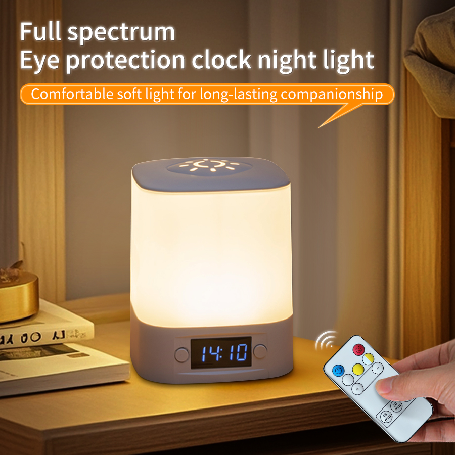Baby Nursery Table Lamp - Przenośna lampka nocna LED z wyświetlaczem