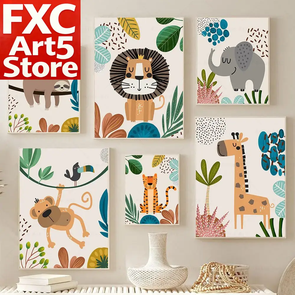 Baby Nursery Giraffe - Plakaty do pokoju dziecięcego w stylu