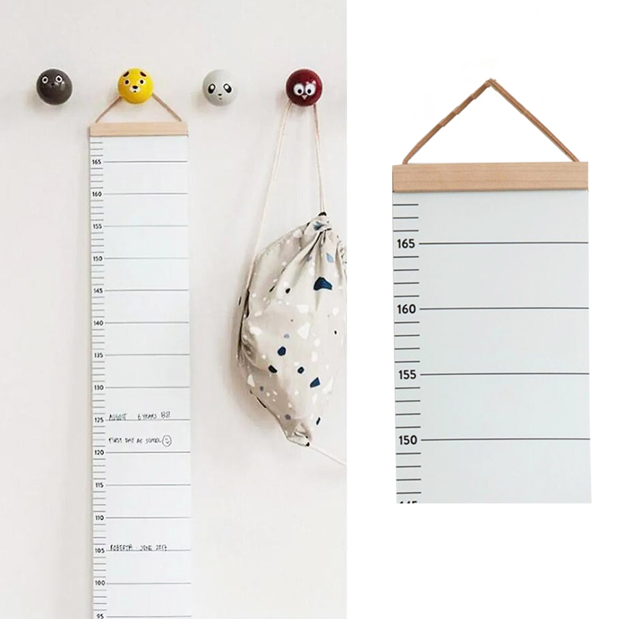 Baby Nursery Hanging Decor - Nordic linijka wzrostu dla dzieci płótno