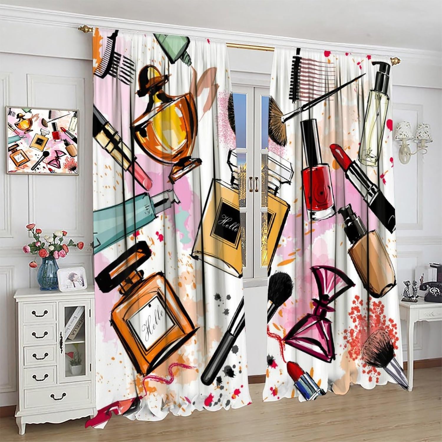 Blackout Curtain Nursery - Zasłony zaciemniające dla dziewczyn, modne, z