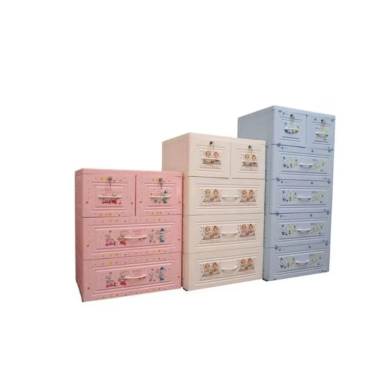 Baby Nursery Chest Of Drawers - Komoda dziecięca 3-poziomowa, kompaktowa i urocza,