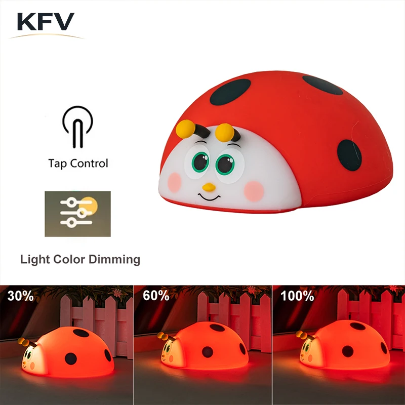 Baby Nursery Table Lamp - KFV Lampka nocna silikonowa do pokoju