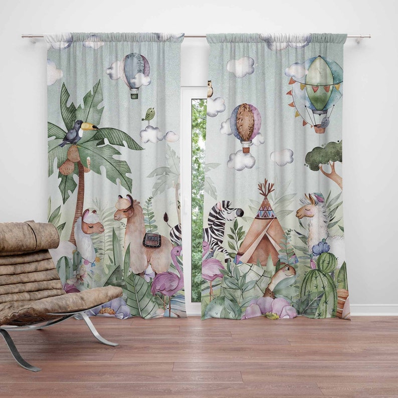 Blackout Curtain Nursery - Zasłony do pokoju dziecięcego z motywem