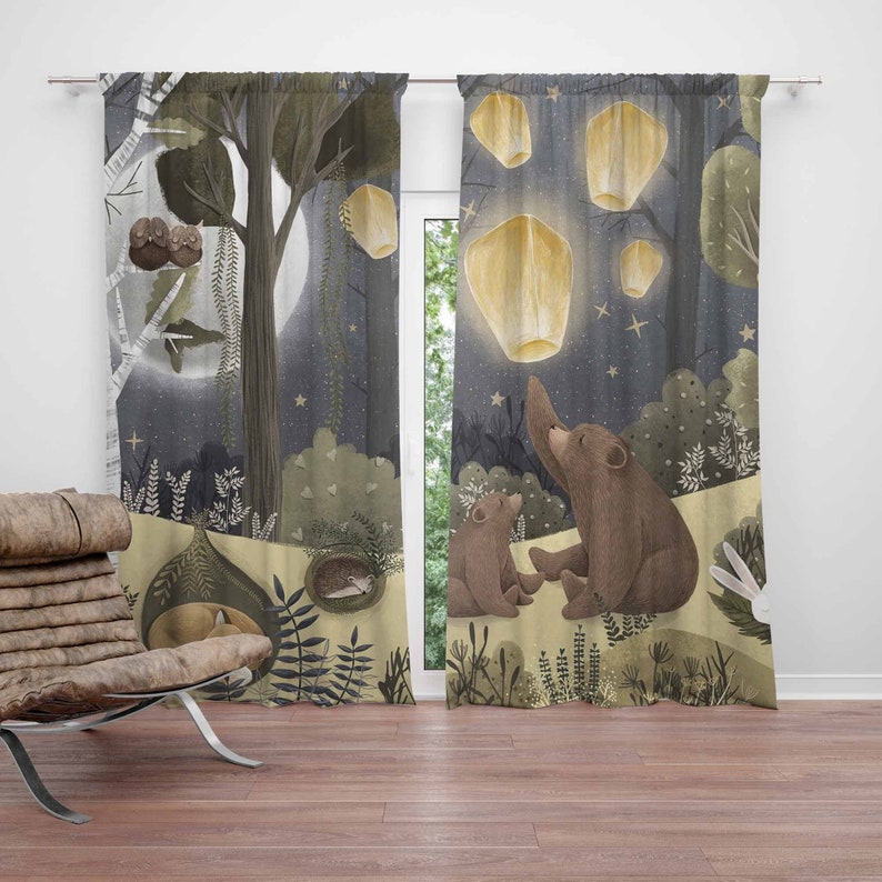 Blackout Curtain Nursery - Zasłony do pokoju dziecięcego z motywem
