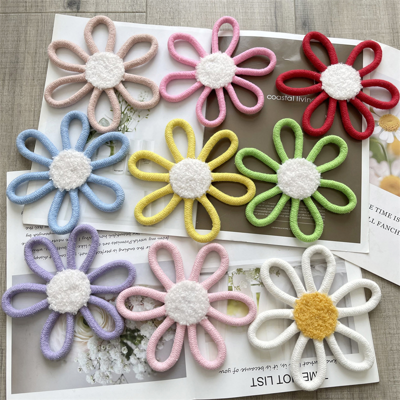 Baby Nursery Ideas - Bawełniana lina tkana stokrotka ściana kwiatów