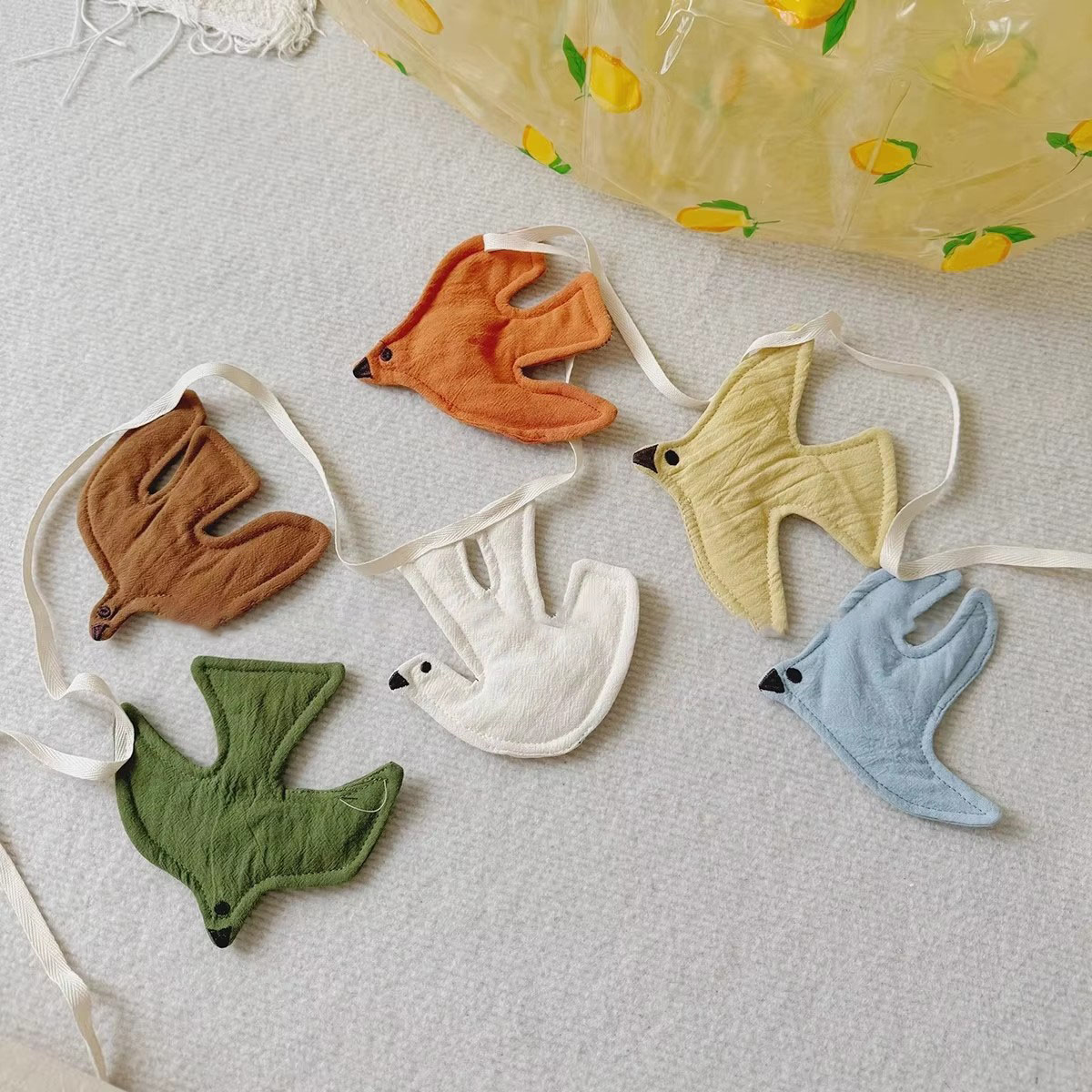 Baby Nursery Ideas - Dekoracja do pokoju dziecięcego, materiałowa girlanda,