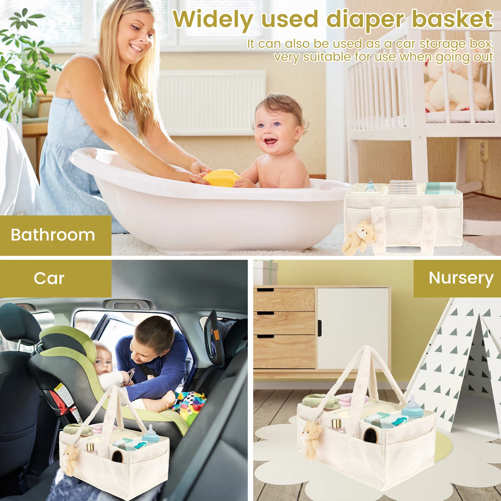 Torba na pieluchy dla niemowlą – Diaper Caddy Organizer recenzja i cena