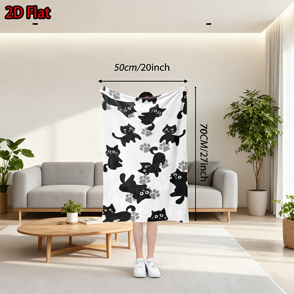 Uroczy koc z nadrukiem kota, p – Baby Nursery Ideas Girl recenzja i cena