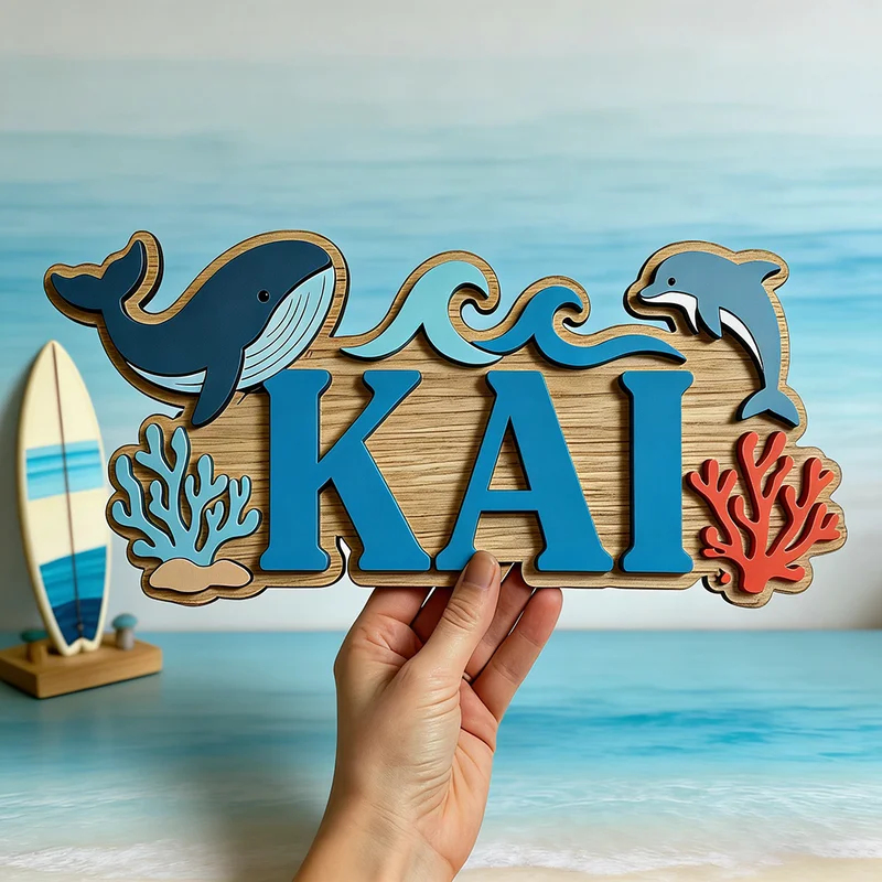 Drewniany znak z imieniem na z – Baby Name Wall Art recenzja i cena