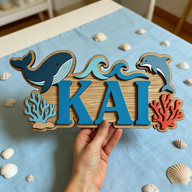 Drewniany znak z imieniem na z – Baby Name Wall Art recenzja i cena