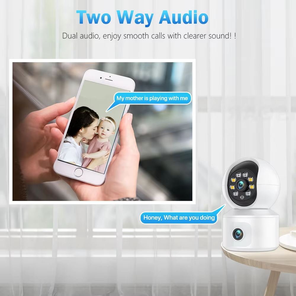 Kamera IP WiFi ICSEE 6MP z pod – Baby Monitor Split Screen recenzja i cena