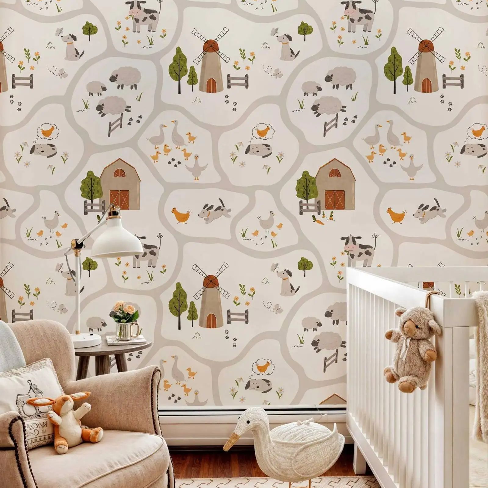Urocza tapeta dla dzieci z mot – Baby Nursery Water recenzja i cena