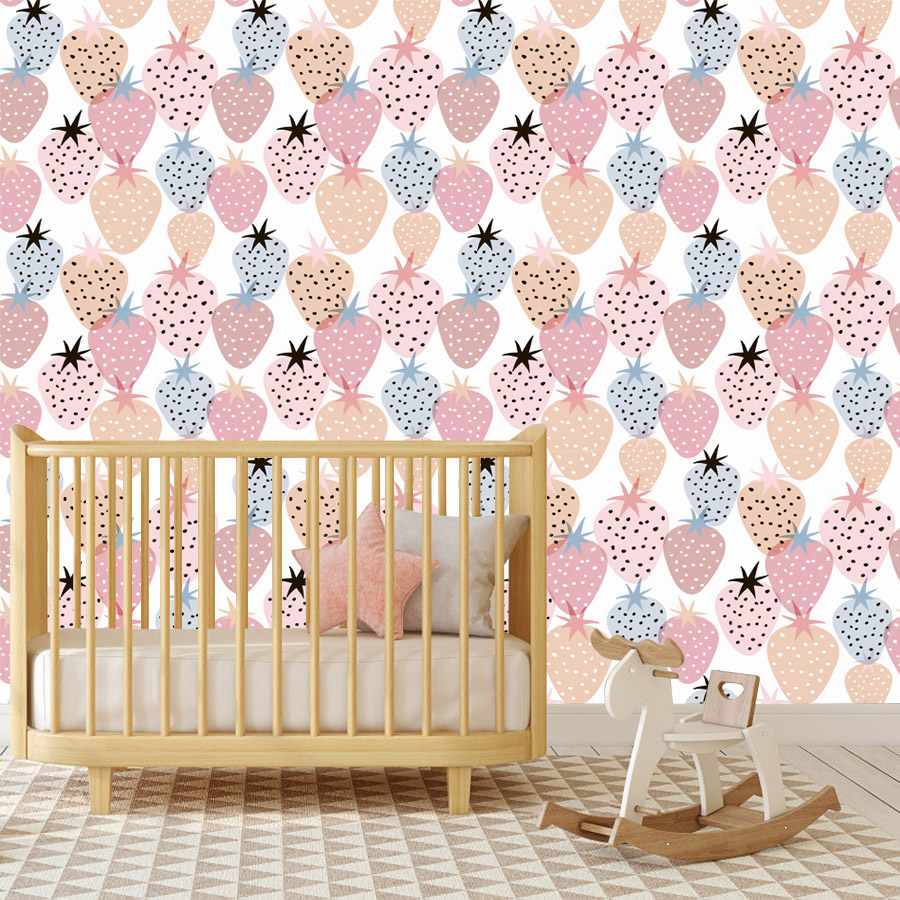 12+ Urocza tapeta z truskawkow – Baby Nursery Water recenzja i cena
