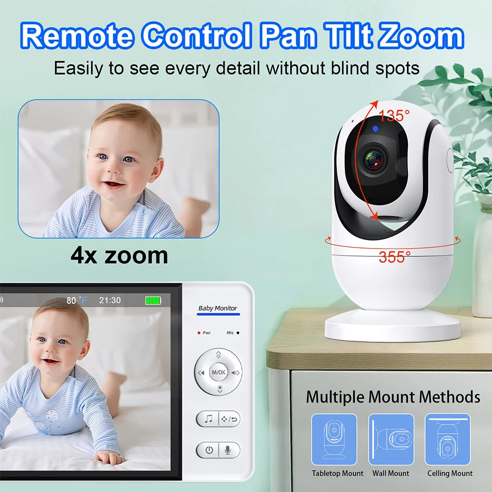 Niemasz WiFi 7-calowy Niania E – Baby Monitor Split Screen recenzja i cena