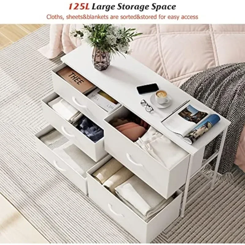 Biała komoda do sypialni z 5 s – Baby Nursery Chest Of Drawers recenzja i cena