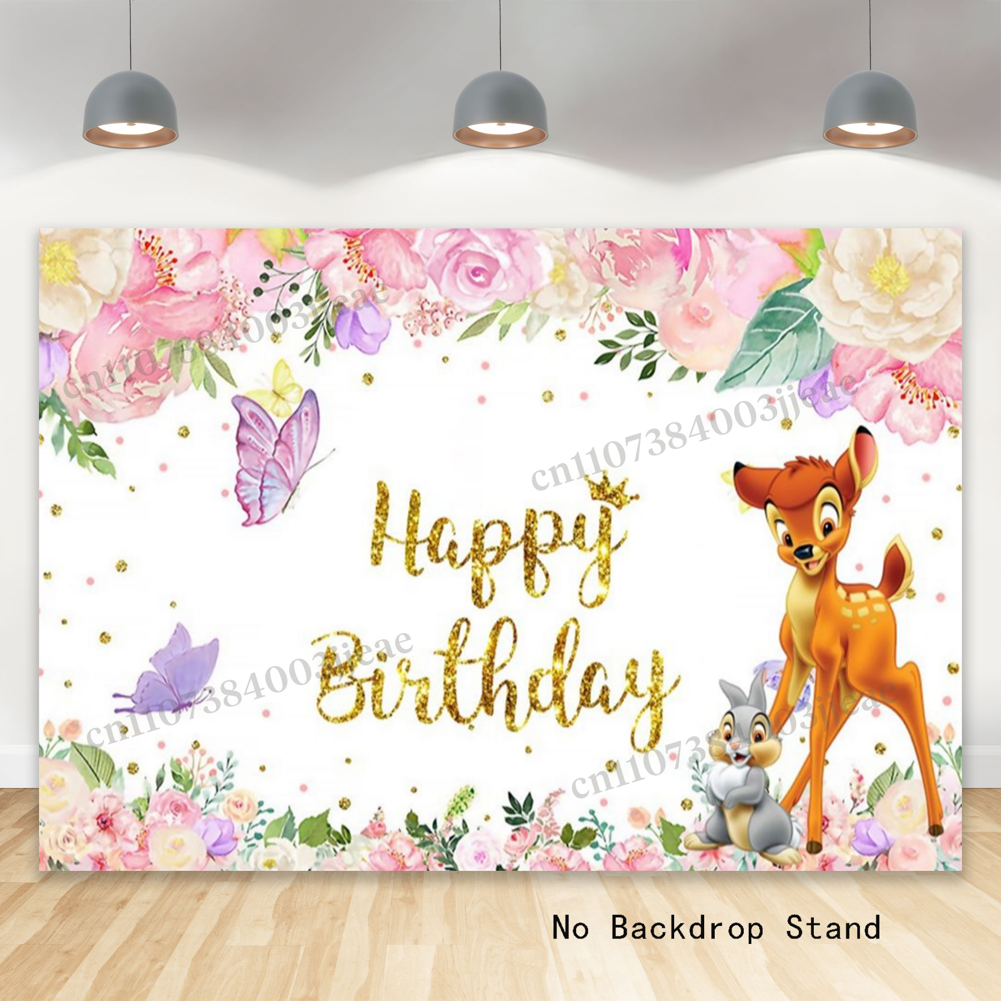 Tło fotograficzne z jeleniem B – Baby Nursery Ideas Girl recenzja i cena