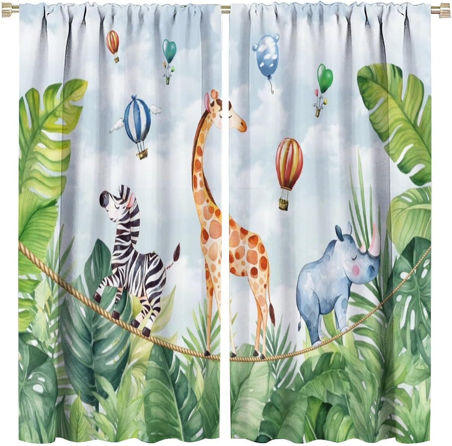 Zasłony zaciemniające Safari,  – Blackout Curtain Nursery recenzja i cena