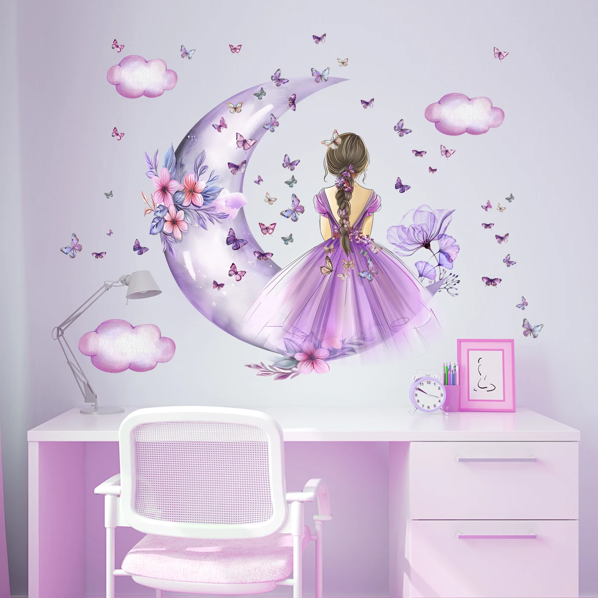 Dziewczyna Księżyc Motyle Nakl – Baby Nursery Ideas Girl recenzja i cena