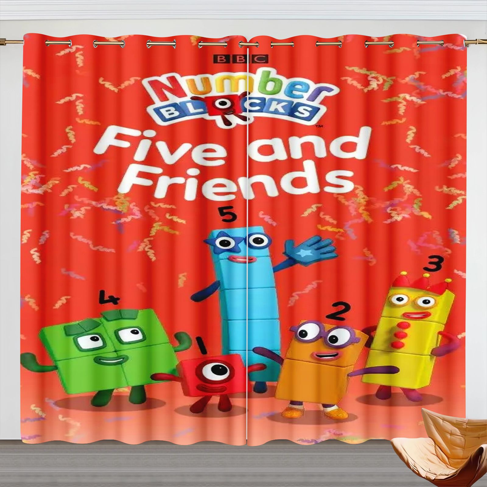 Zasłony z motywem Numberblocks – Blackout Curtain Nursery recenzja i cena