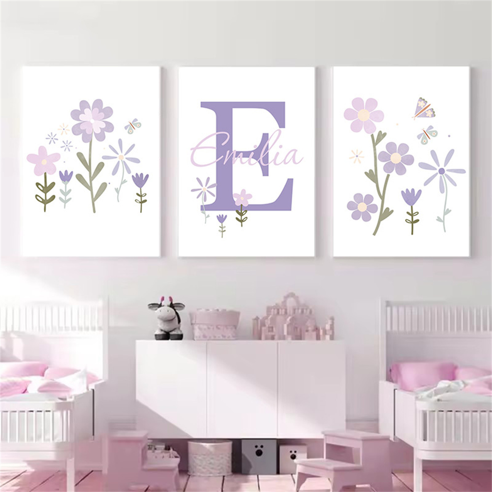 Baby Girl Name Custom Poster P – Baby Name Wall Art recenzja i cena