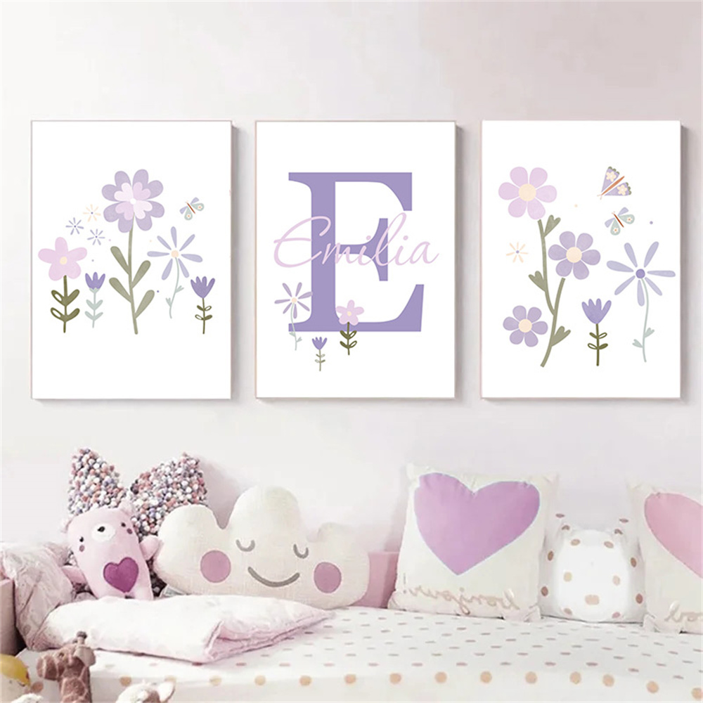 Baby Girl Name Custom Poster P – Baby Name Wall Art recenzja i cena