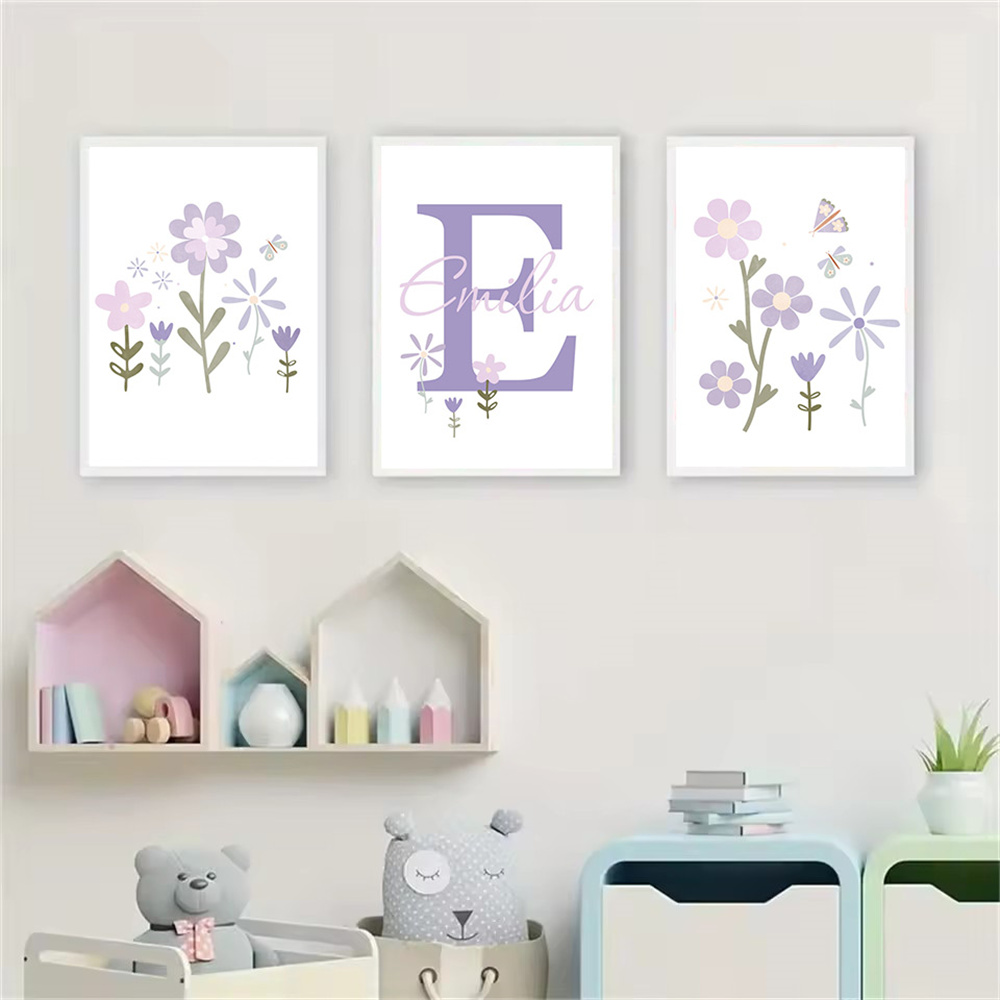 Baby Girl Name Custom Poster P – Baby Name Wall Art recenzja i cena