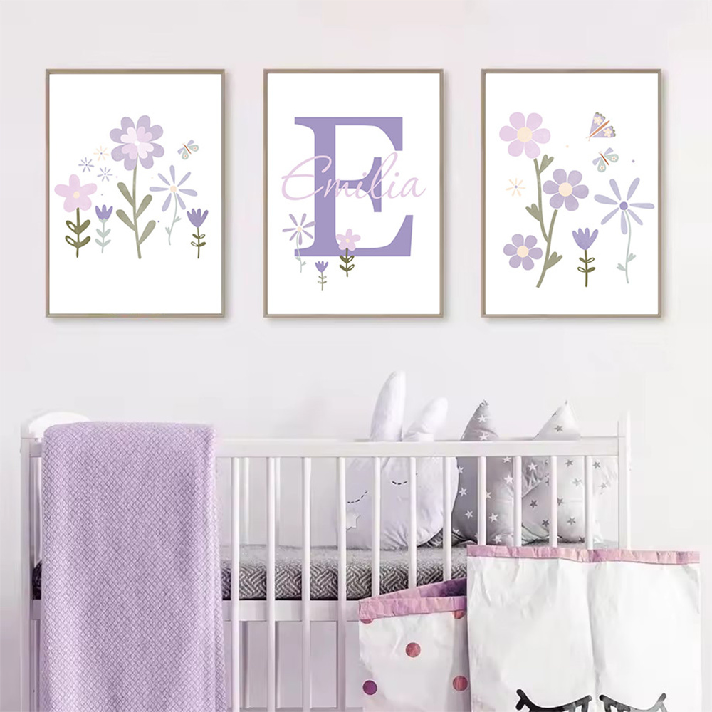 Baby Girl Name Custom Poster P – Baby Name Wall Art recenzja i cena