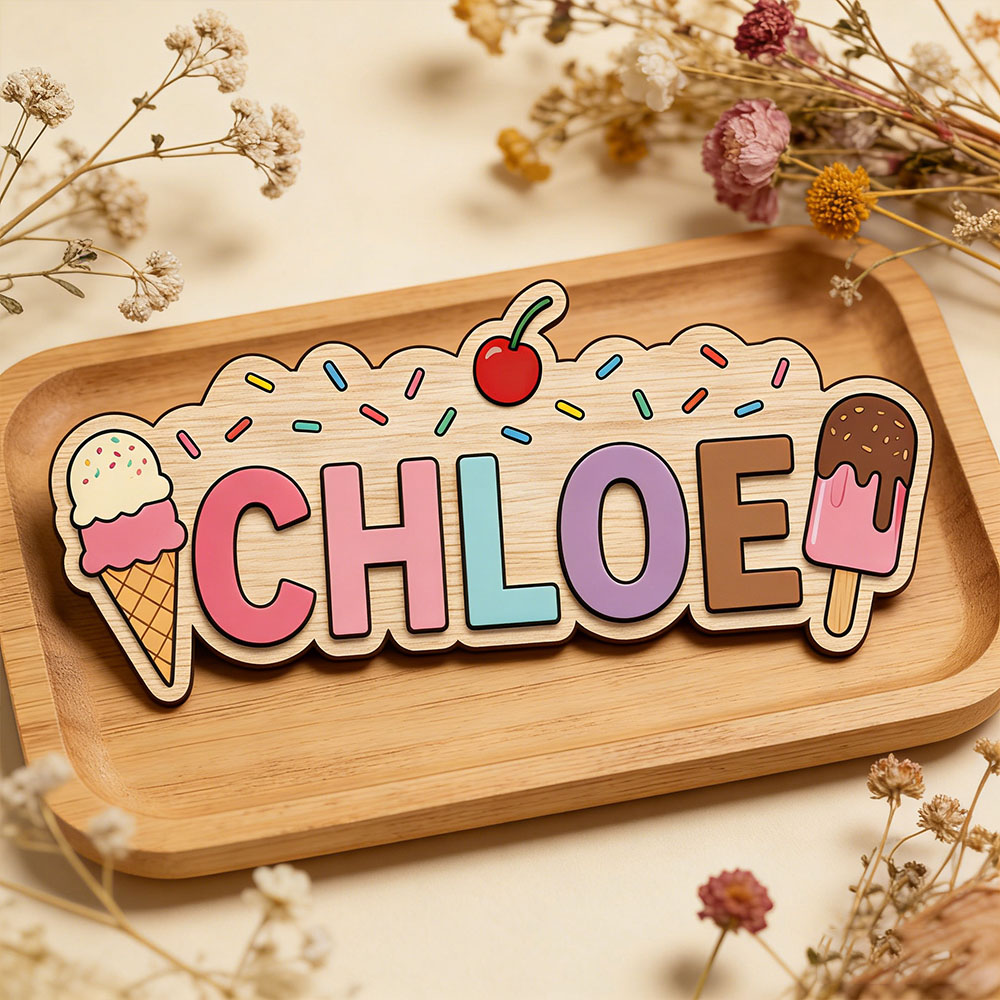 Drewniany znak z imieniem na z – Baby Name Wall Art recenzja i cena