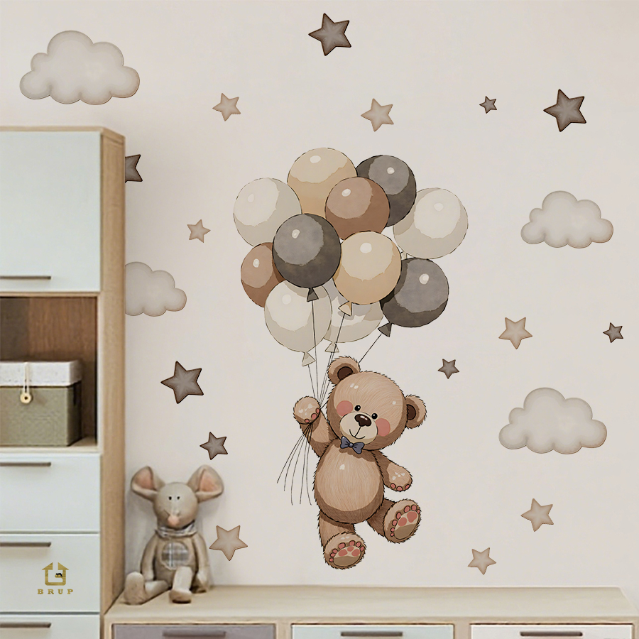 Urocze naklejki ścienne z misi – Baby Nursery Ideas recenzja i cena