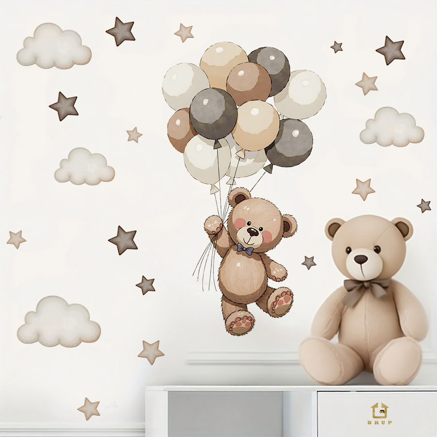 Urocze naklejki ścienne z misi – Baby Nursery Ideas recenzja i cena