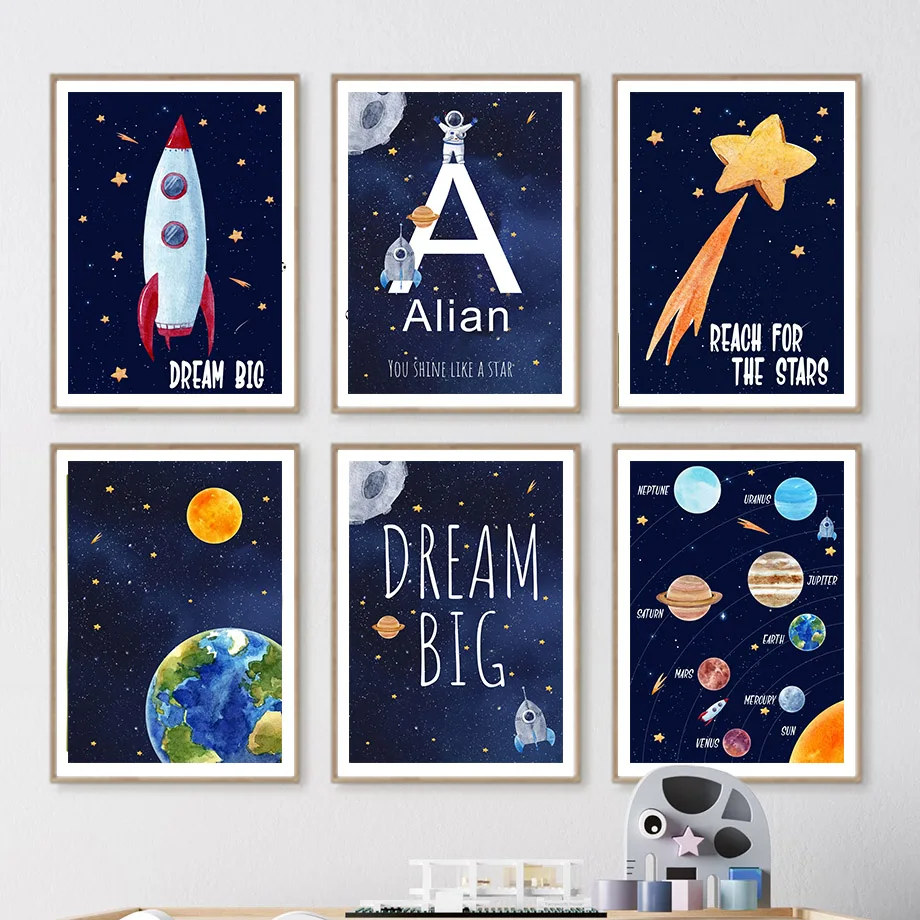 1 szt. Obraz na płótnie z włas – Baby Name Wall Art recenzja i cena