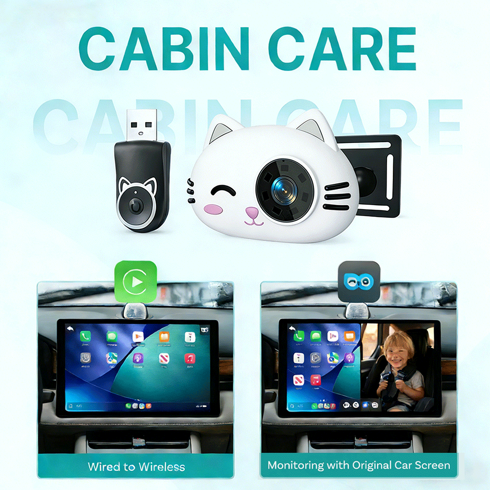 Adapter bezprzewodowy CarPlay  – Baby Monitor Split Screen recenzja i cena
