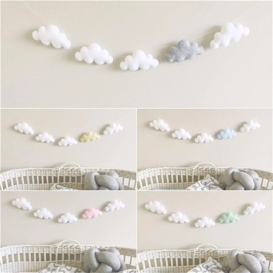 Nordic filcowe girlandy chmuro – Baby Nursery Hanging Decor recenzja i cena